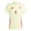 Maillot de Supporter Espagne Robin Le Normand 5 Extérieur Euro 2024 Pour Homme